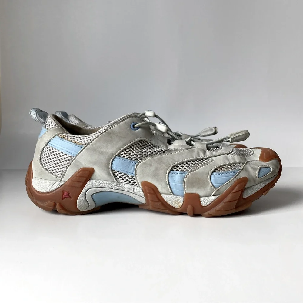 Ecco Mesh Sneakers, Light grey/ Light blue - Picture 2 of 6